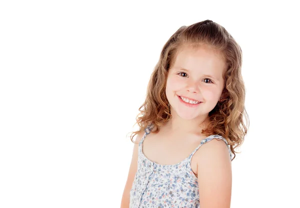Lächelnd hübsches kleines Mädchen — Stockfoto