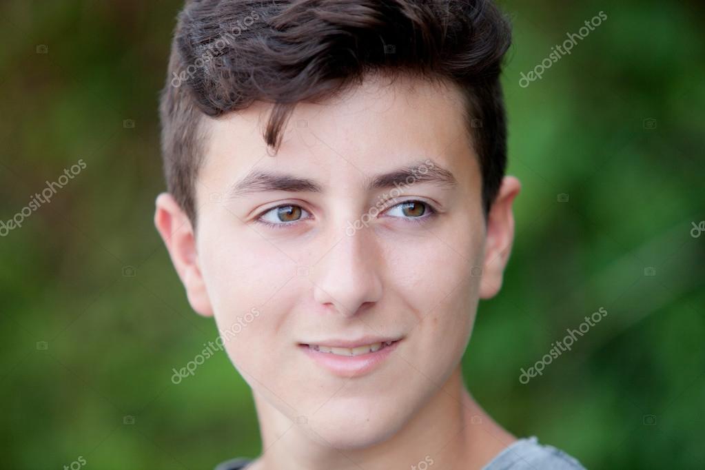 Handsome Brown Haired Teen Stock Photo C Gelpi 122389386