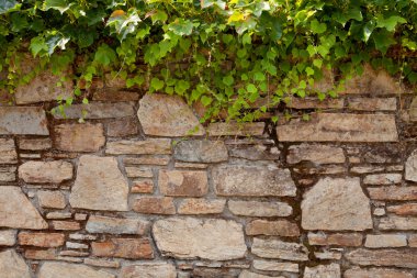 Kahverengi tuğla duvar detay