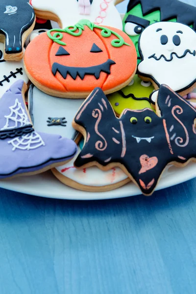 Halloweenowych ciastek o różnych kształtach — Zdjęcie stockowe