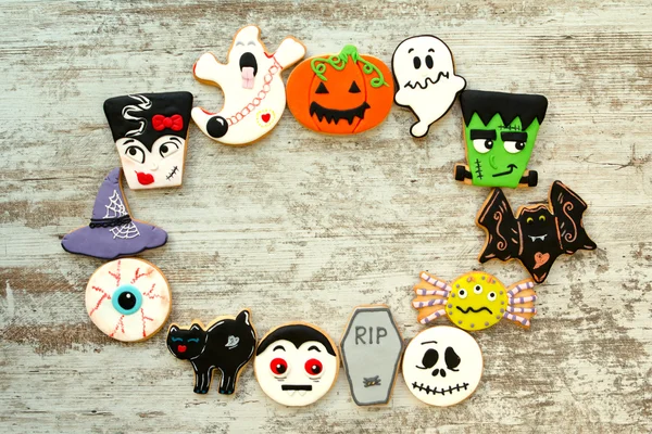 Galletas de Halloween con diferentes formas —  Fotos de Stock