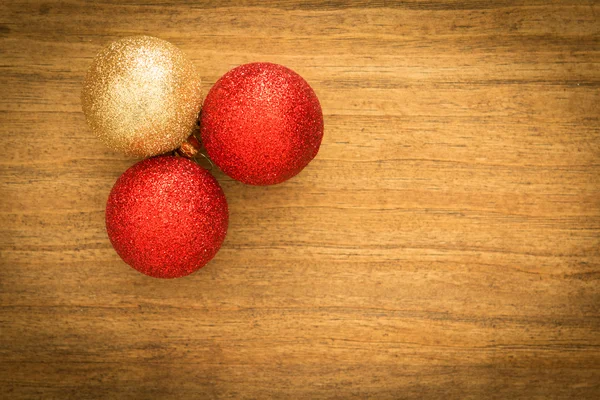 Bolas de glitter de Natal — Fotografia de Stock