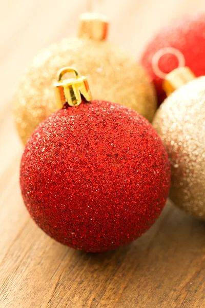 Christmas glitter balls — Stock Photo, Image