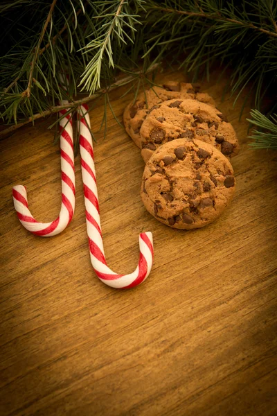 Decoraciones navideñas con dulces —  Fotos de Stock