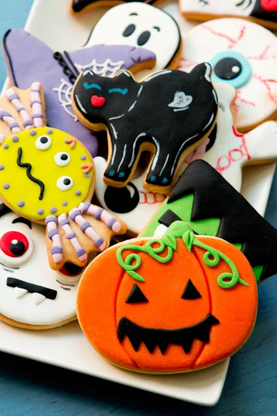 Halloween kakor med olika former — Stockfoto