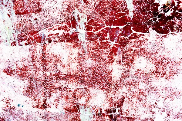 Oppervlakte Bedekt Met Rode Verf Authentieke Textuur — Stockfoto