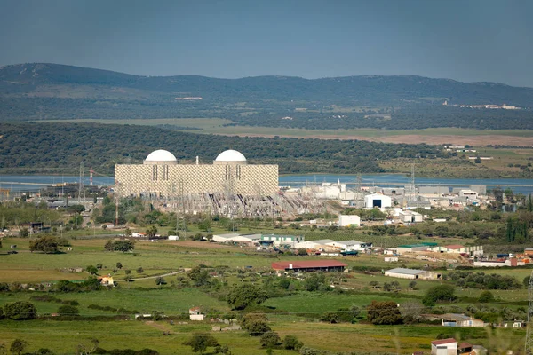 Spanish Nuclear Power Plant Next River — Stock Photo, Image