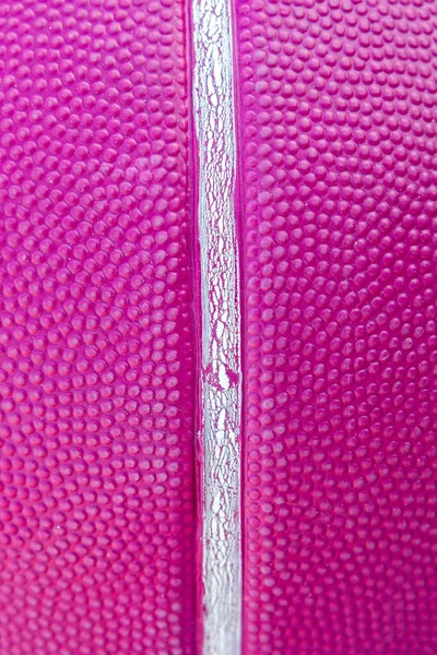 Texture Une Balle Basket Couleur Violette Gros Plan — Photo