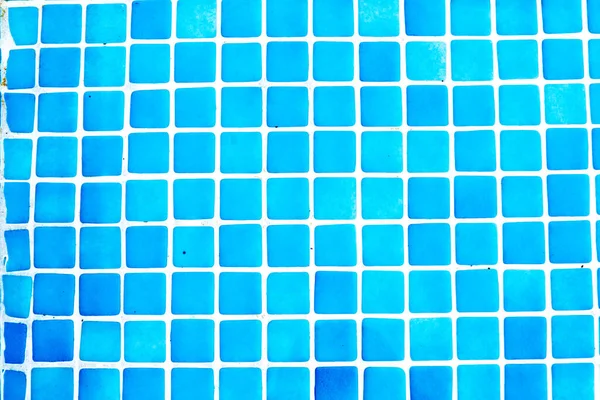 Fundo Azulejos Azuis Pequenos Uma Piscina — Fotografia de Stock