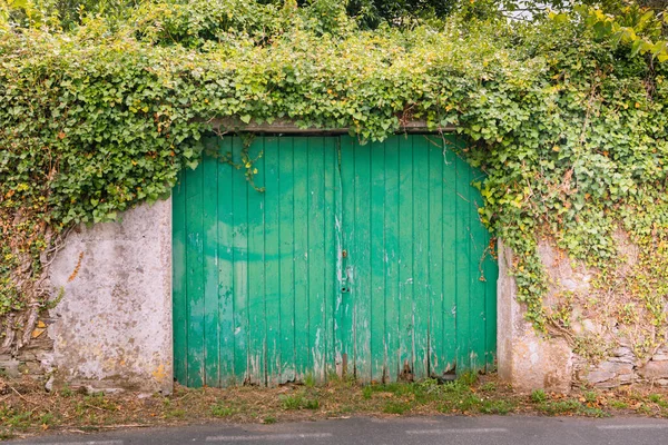 Vintage Pintu Kayu Dari Sebuah Desa Spanyol — Stok Foto