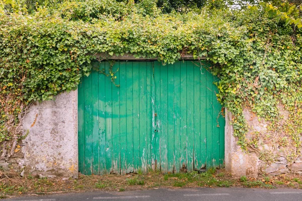 Vintage Wooden Door Spanish Village — Foto de Stock