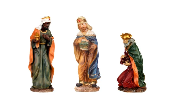 Isolated Nativity Scene Three Wise Men — Stock Photo, Image
