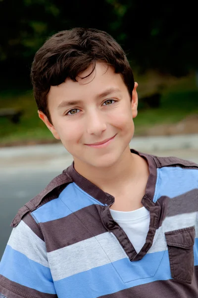 Nice preteen boy smiling — Stock Photo, Image