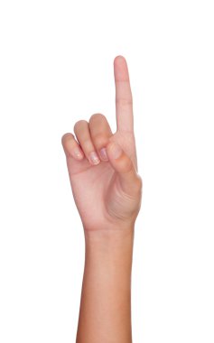 bir işaret parmakları ile işaret eden el 
