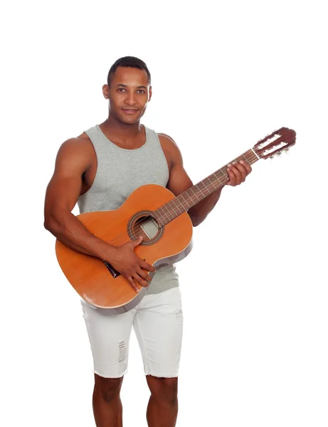 Latin men with a guitar — Stock Photo, Image