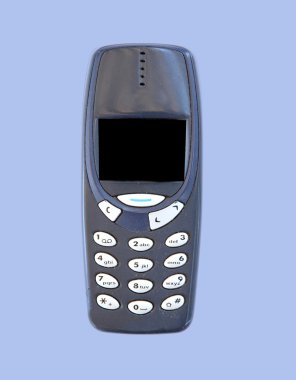 Eski gri mobil