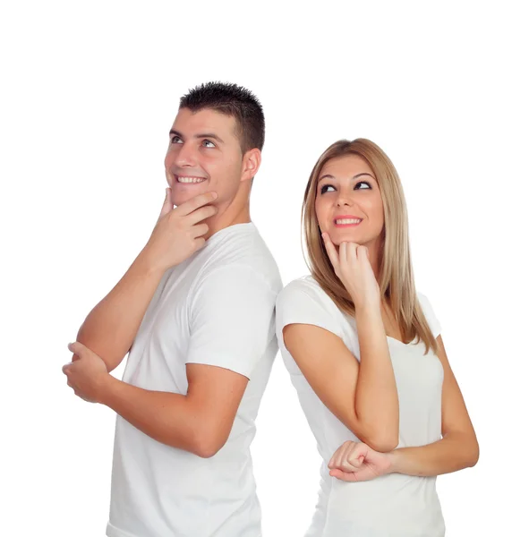 Pensive loving couple — Stock Photo, Image