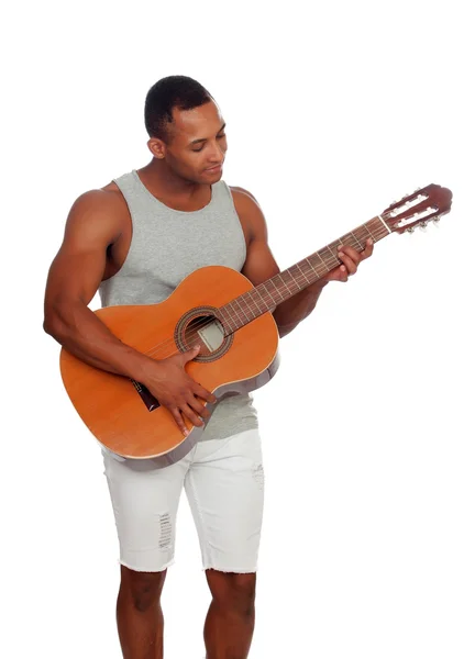 Hombres latinos con guitarra — Foto de Stock