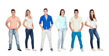 Rahat ve genç insanlar