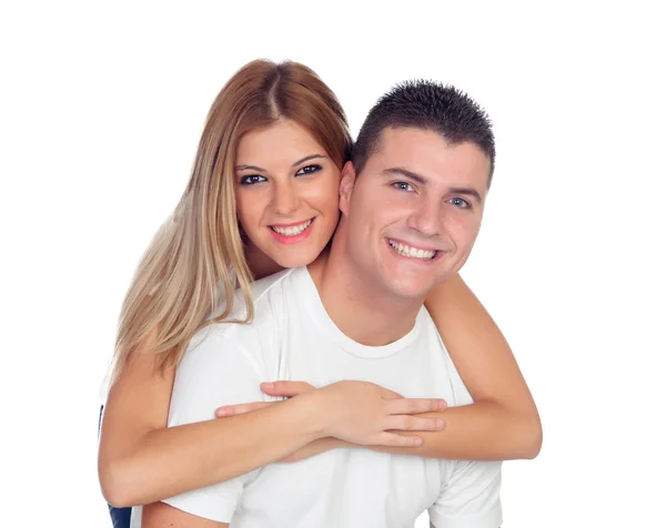 Young couple hugging — Stock Photo, Image