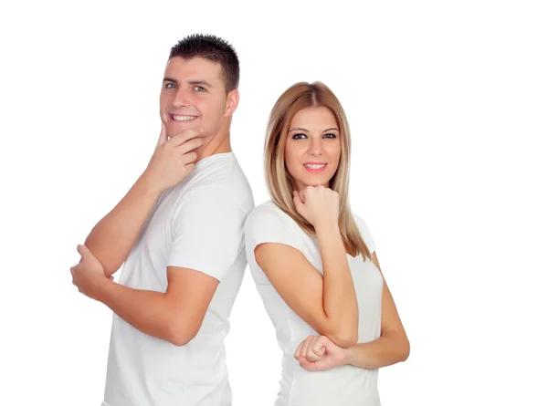 Pensive loving couple — Stock Photo, Image