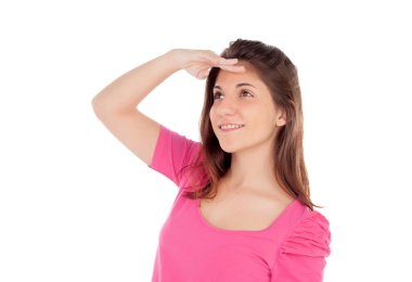 Bir şey mi arıyorsunuz casual genç kız 