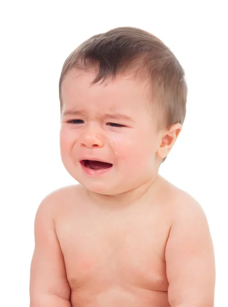 Bebê bonito chorando — Fotografia de Stock