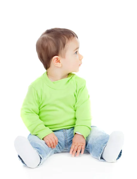 Beautiful baby  looking at side — Stock Photo, Image