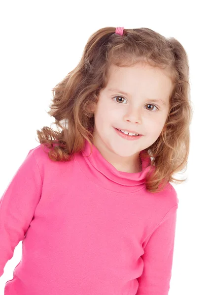 Kleines Mädchen in rosa — Stockfoto