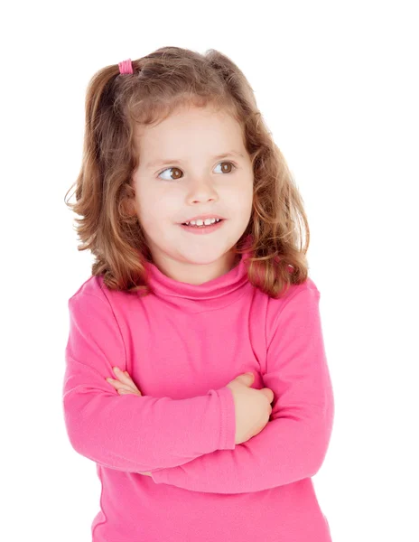 Menina em rosa — Fotografia de Stock