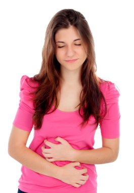 Karın ağrısı ile genç kız