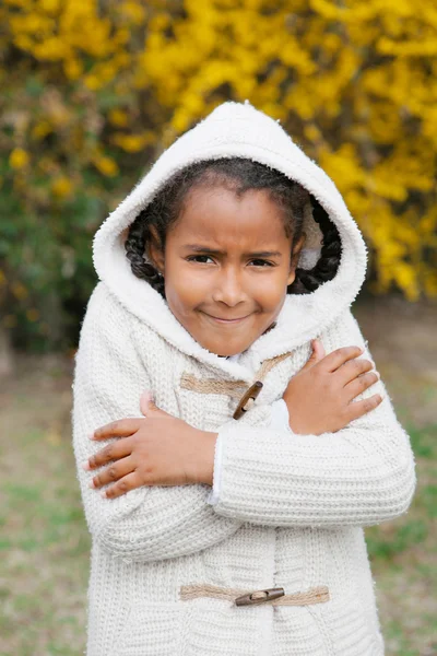 Прелестная афроамериканская девочка — стоковое фото
