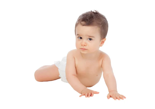 Little baby lying on the floor — Stock Photo, Image