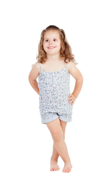 Cute little girl posing at camera — Stock Photo, Image