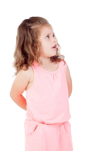 Menina bonito posando na câmera — Fotografia de Stock