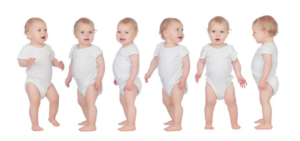 Sequence of a baby standing Obrazy Stockowe bez tantiem