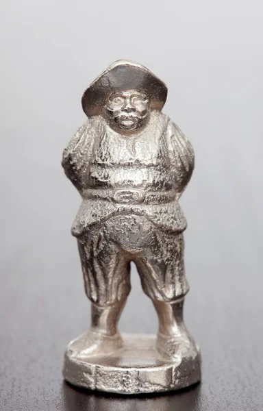 Silver figure of Sancho Panza Stock Image