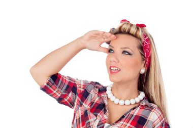 Sevimli kız yüzüne