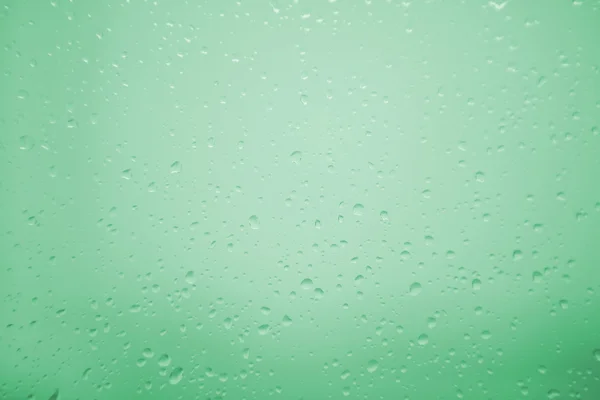 Wet glass with drops of rain — Stock Photo, Image