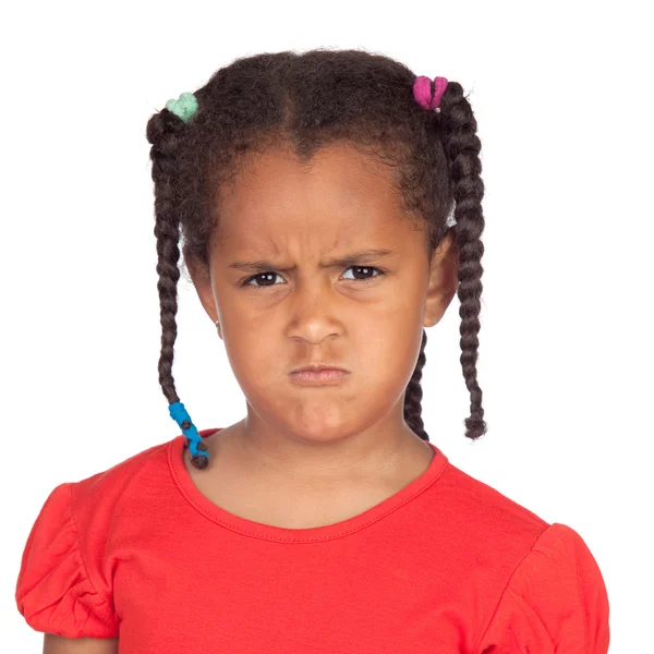 Afro americana chica con trenzas —  Fotos de Stock