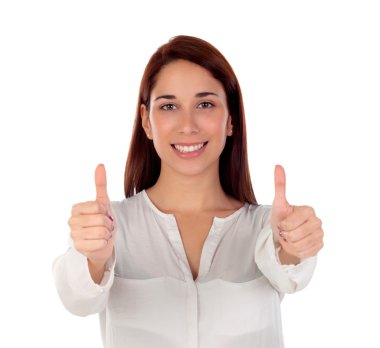 Kız kameraya tamam diyerek