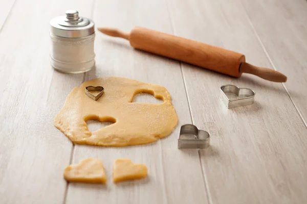 食材やクッキーを調理する調理器具 — ストック写真