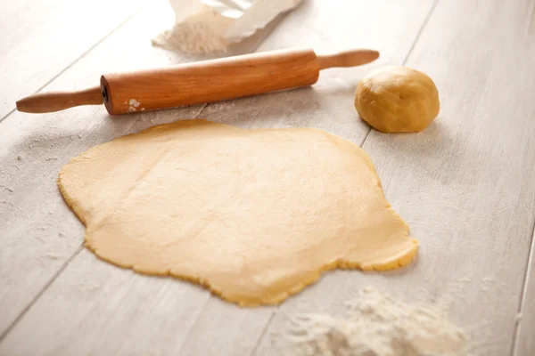 Ingredientes y utensilios para cocinar galletas —  Fotos de Stock