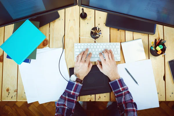 Man working at home — Stock Photo, Image