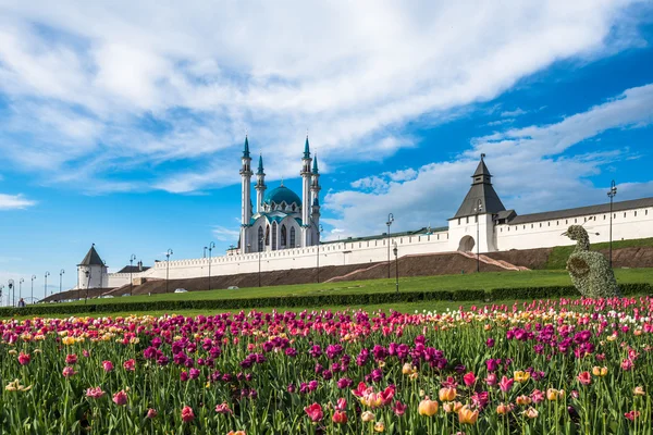 Казанский Кремль и мечеть Кул-Шариф Стоковая Картинка