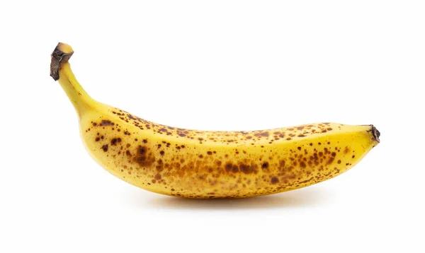 One Banana Out Sugar Pot Placed White Background — Stock Photo, Image