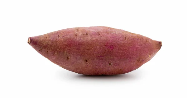 Een Zoete Aardappel Geplaatst Een Witte Achtergrond — Stockfoto
