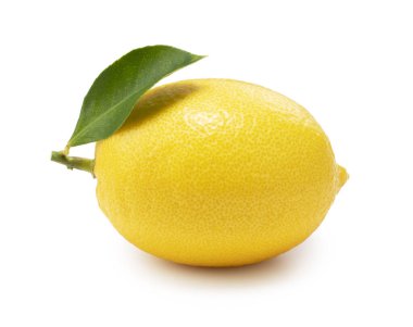 Beyaz arka planda bir limon