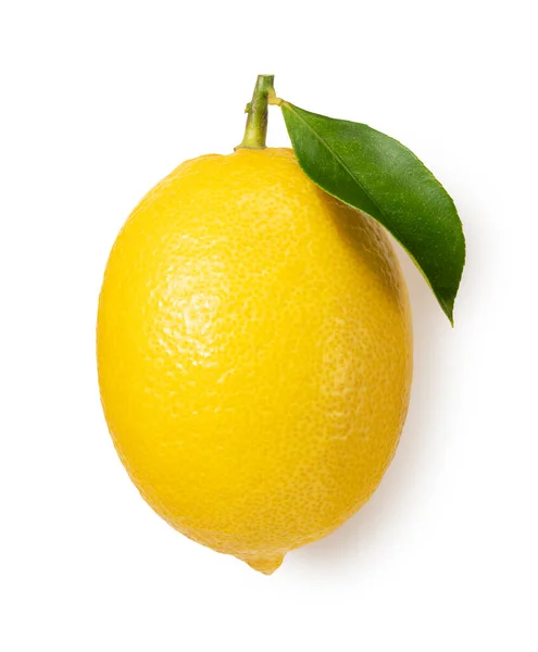 Citron Vit Bakgrund Uppifrån — Stockfoto