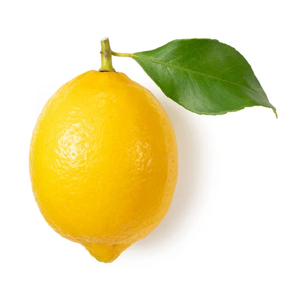 Citron Vit Bakgrund Uppifrån — Stockfoto
